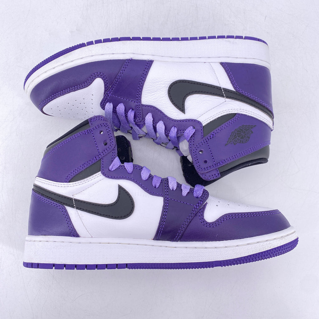 Air Jordan (GS) 1 Retro High "Court Purple" 2020 Used Size 6.5Y