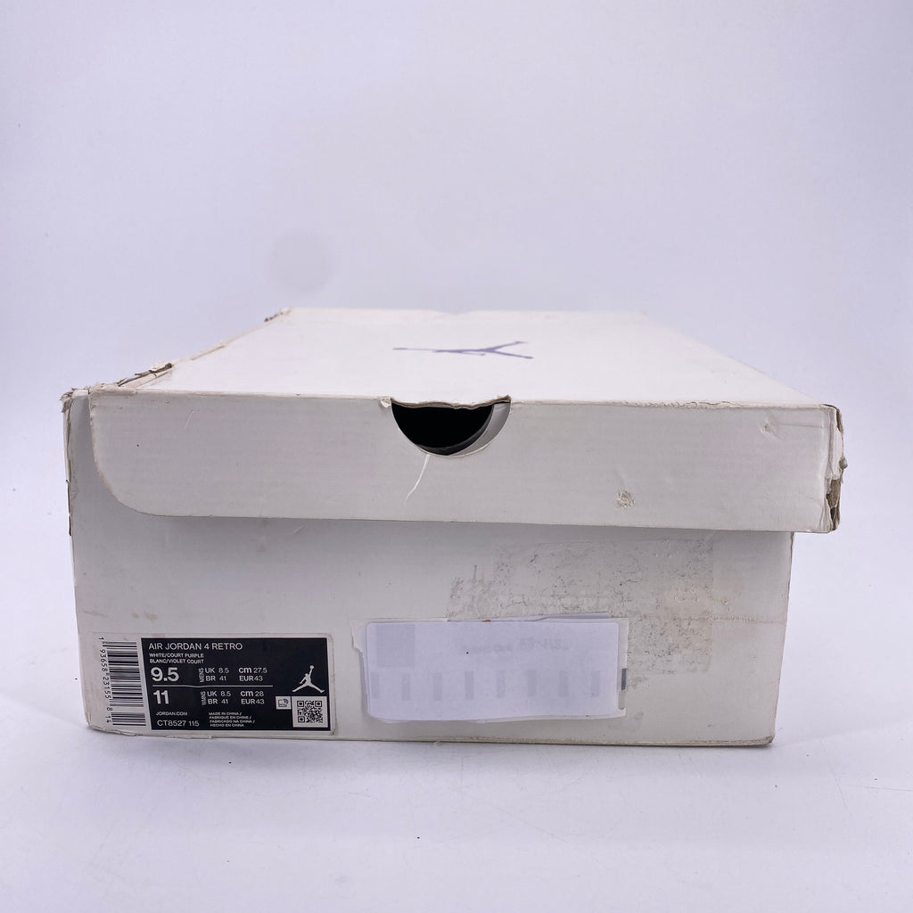 Air Jordan 4 Retro "Metallic Purple" 2020 Used Size 9.5