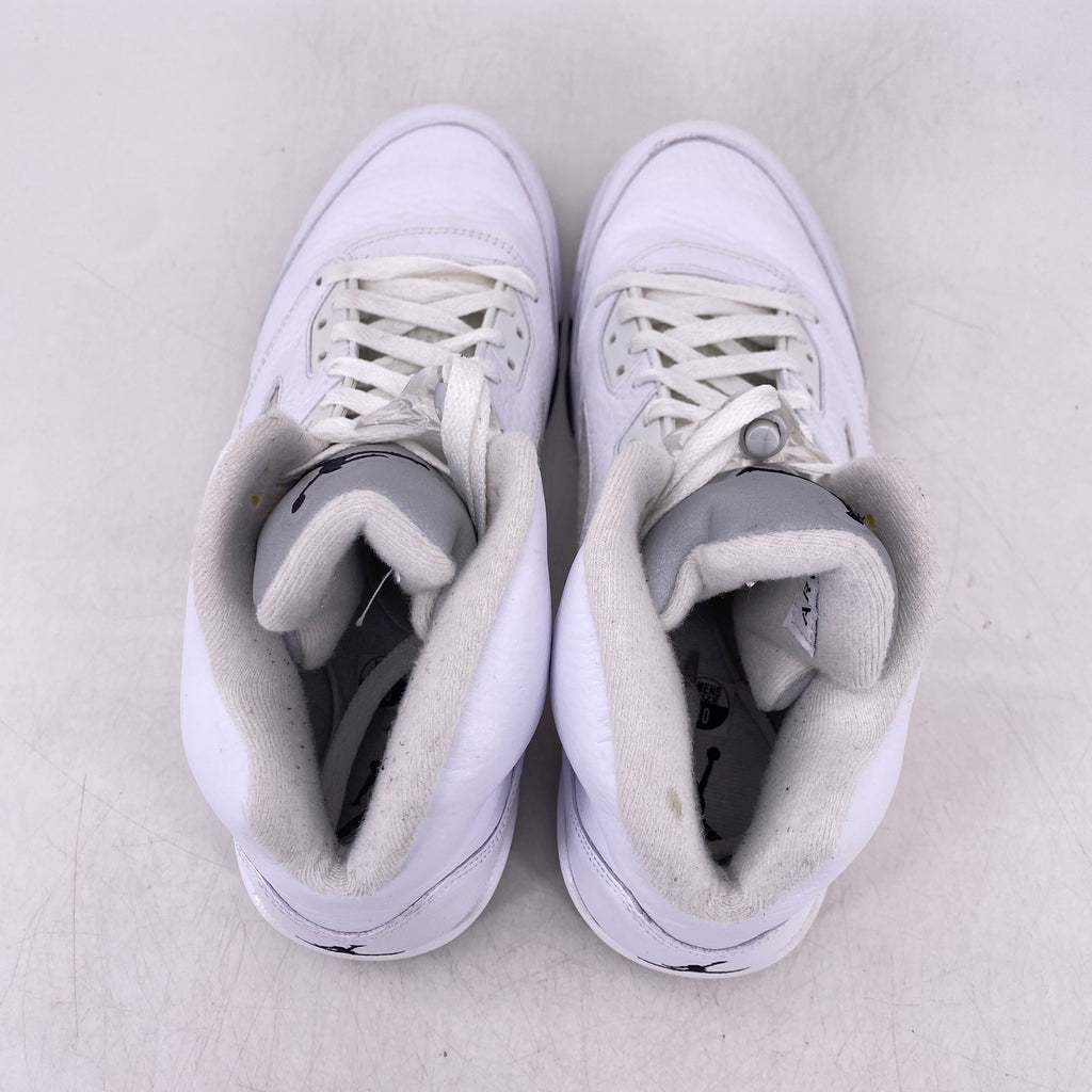 Air Jordan 5 Retro "Metallic White" 2015 Used Size 10
