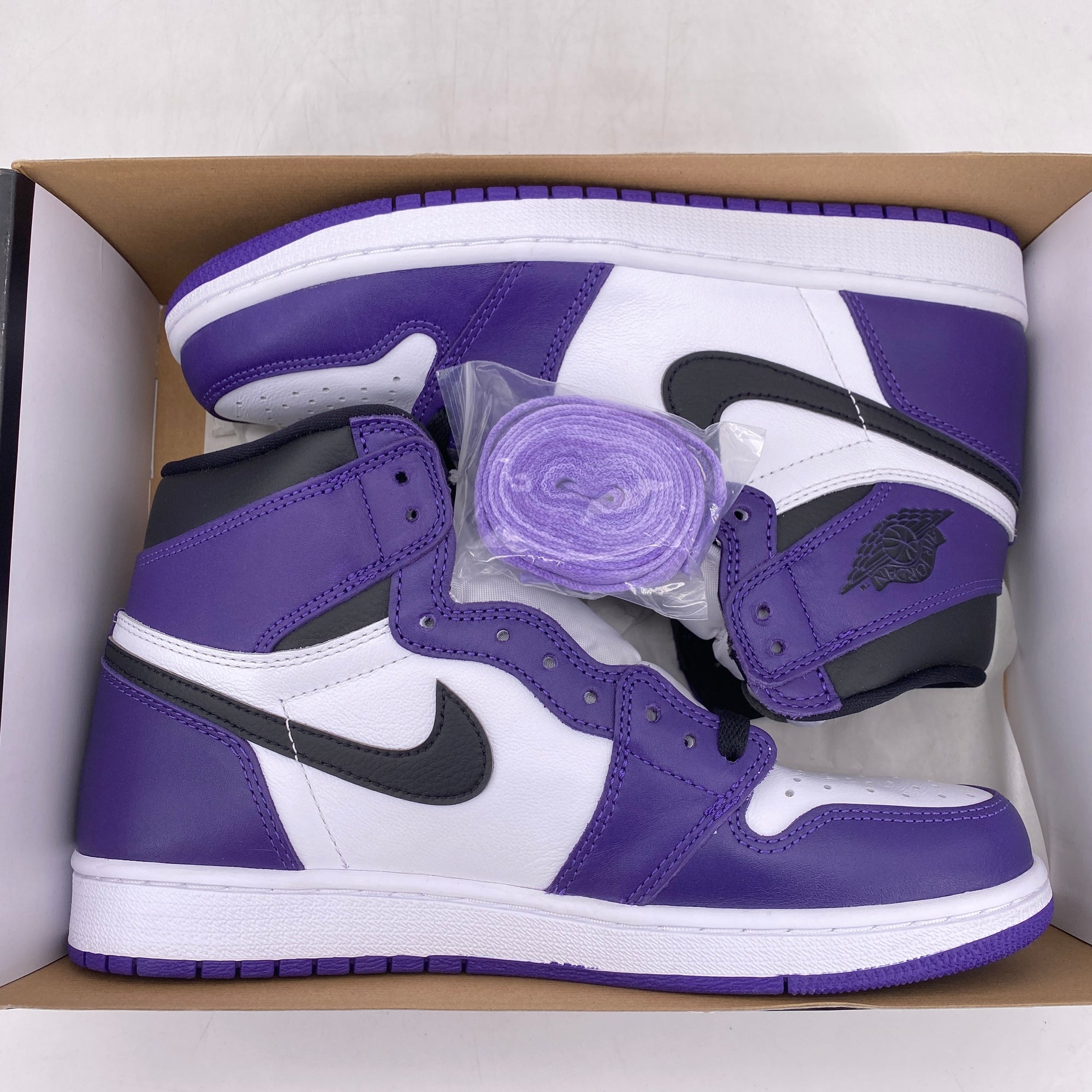 Air Jordan 1 Retro High OG &quot;Court Purple 2.0&quot; 2020 New Size 8.5