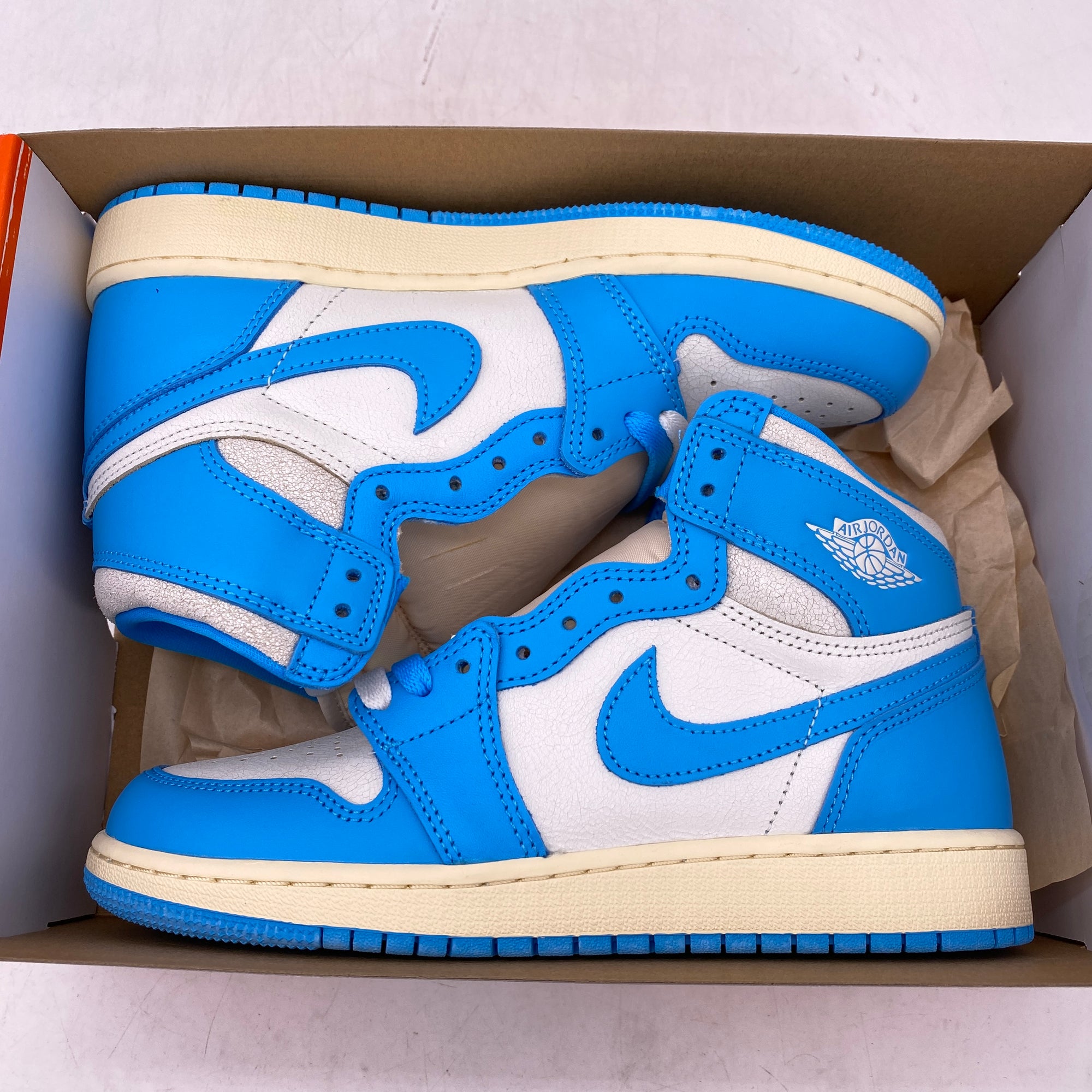 Air Jordan (GS) 1 Retro High OG &quot;Unc Reimagined&quot; 2025 New Size 5.5Y