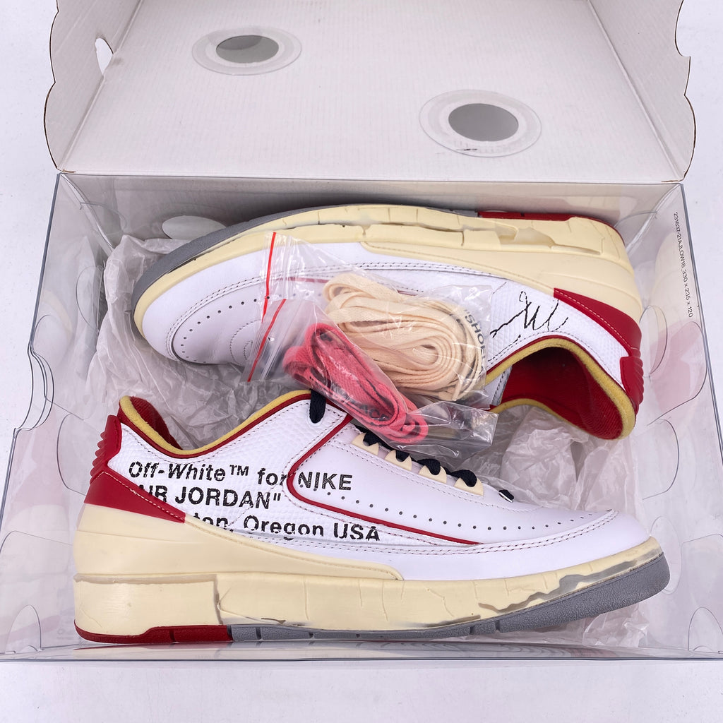 Air Jordan 2 Retro Low "Ow White Red" 2021 Used Size 9.5