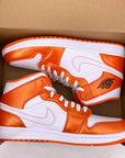 Air Jordan 1 Mid "Metallic Orange" 2021 New Size 11