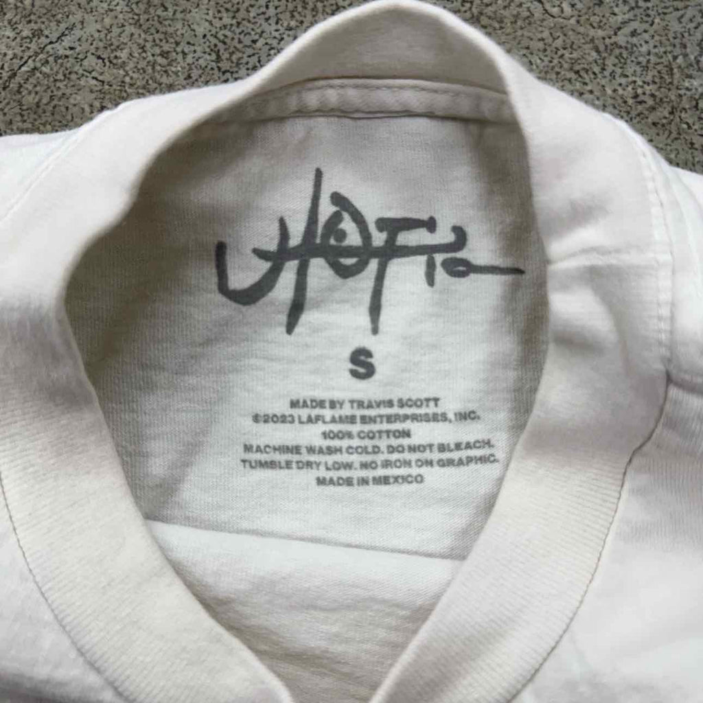 Travis Scott T-Shirt "C3" White Used Size S