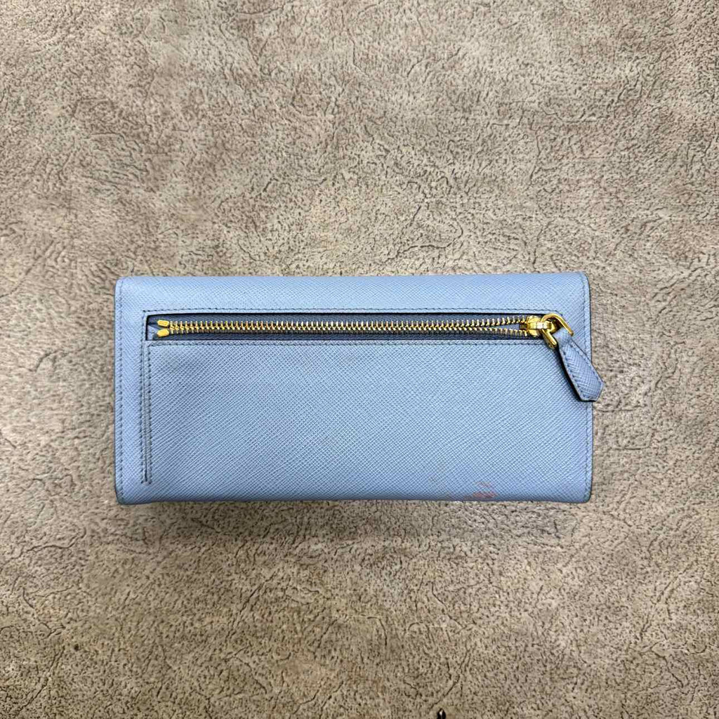 Prada Wallet Used Blue