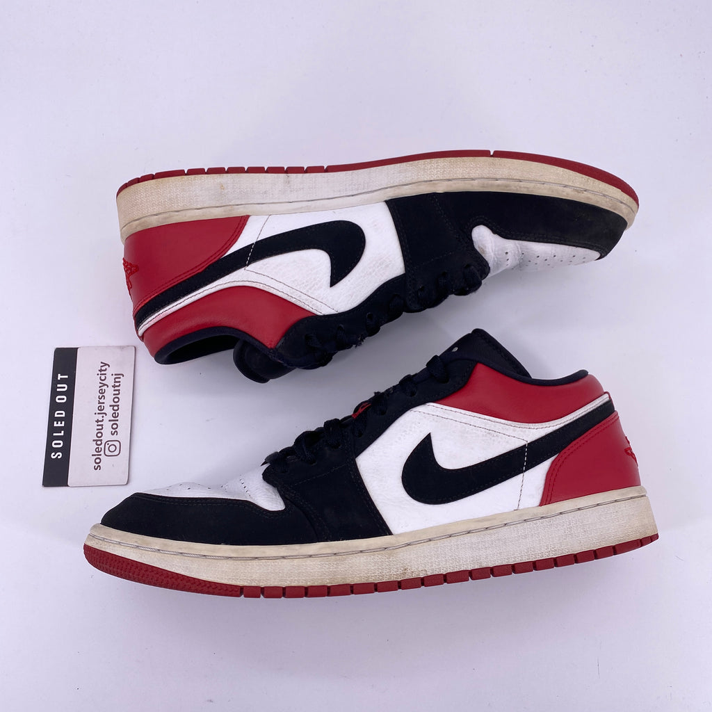 Air Jordan 1 Retro Low "Black Toe" 2019 Used Size 12
