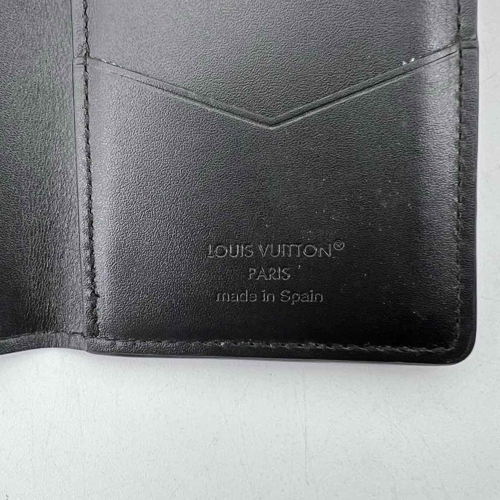 Louis Vuitton Wallet "POCKET ORGANIZER" Used Black Size OS