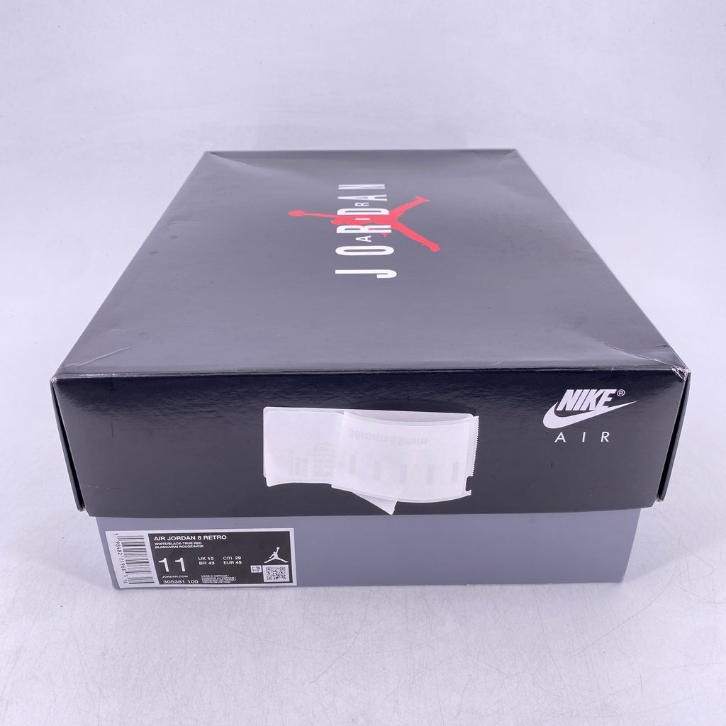 Air Jordan 8 Retro "White True Red" 2025 New Size 11