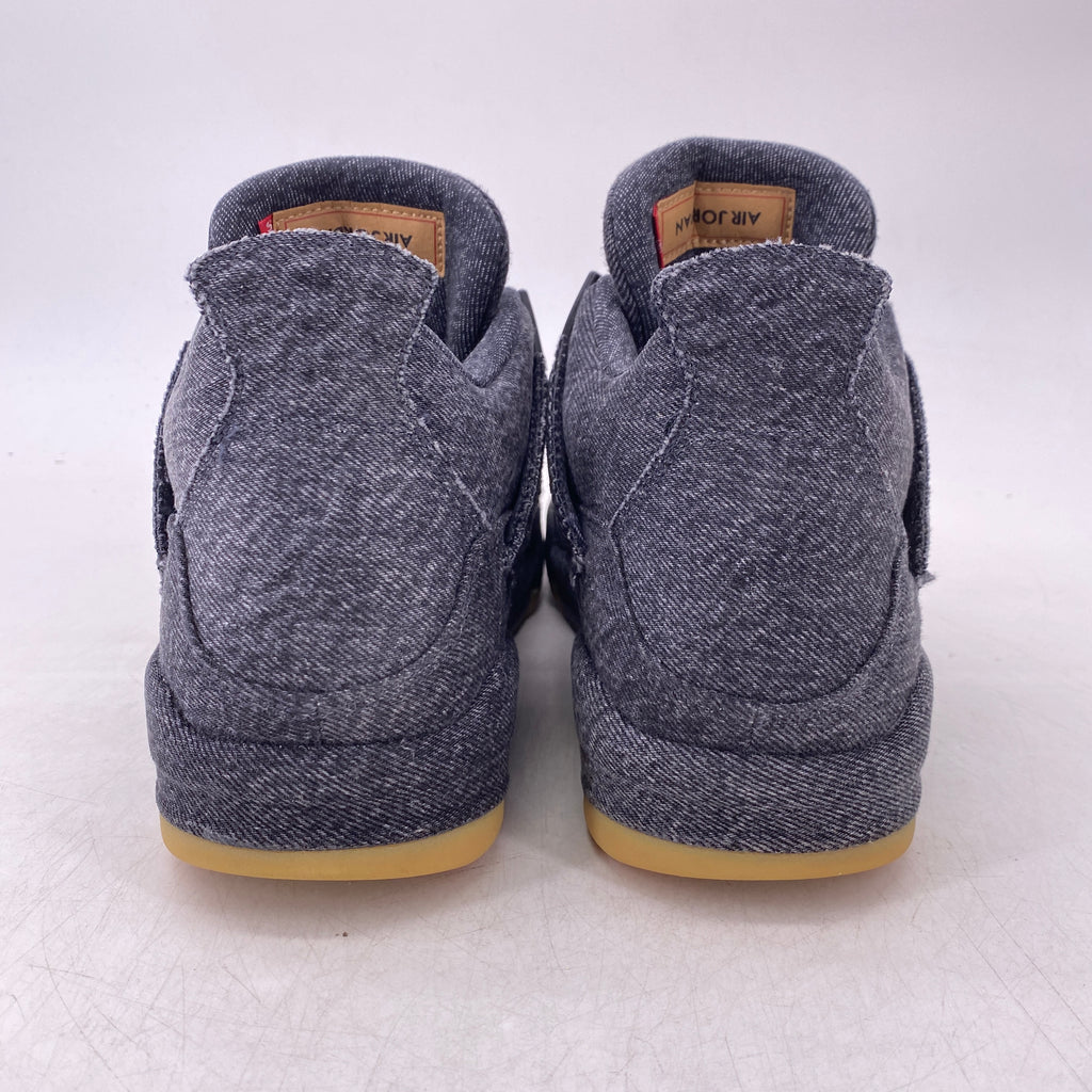 Air Jordan 4 Retro "Levis Black Denim" 2018 Used Size 9.5