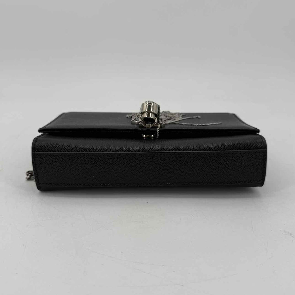 YSL Shoulder Bag "KATE TASSEL" Used Black