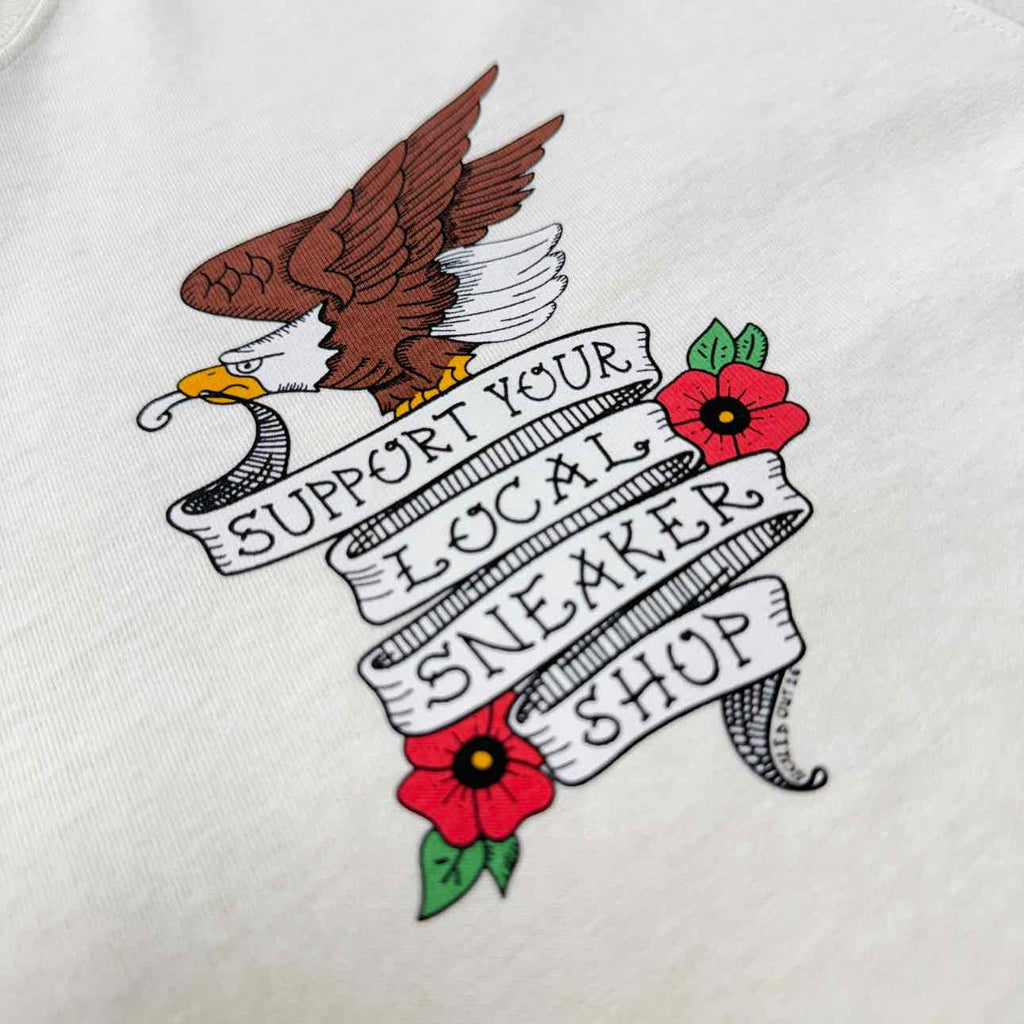 Soled Out T-Shirt "LOCAL ONLINE" Cream New Size S