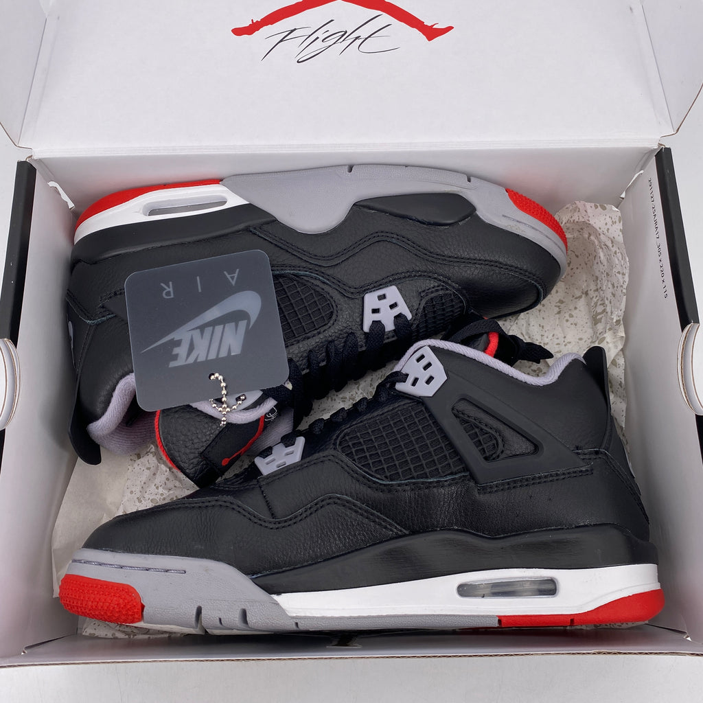 Air Jordan (GS) 4 Retro "Bred Reimagined" 2024 New Size 6.5Y