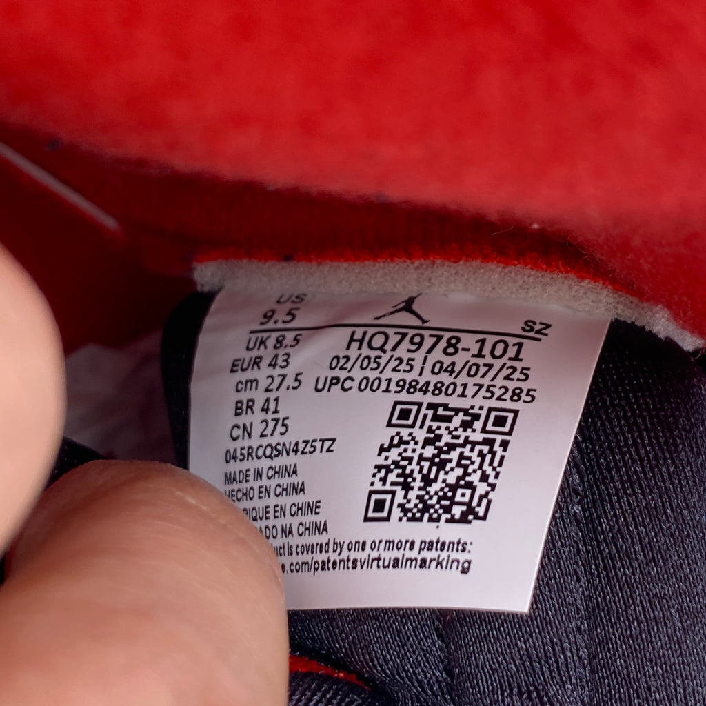 Air Jordan 5 Retro "Fire Red Black Tongue" 2025 Used Size 9.5