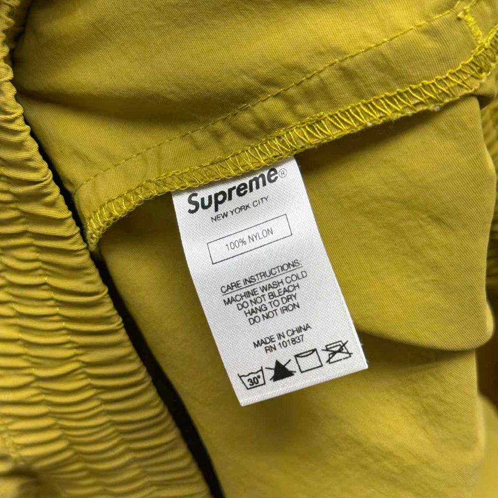 Supreme Track Pants "NYLON" Green Used Size XL