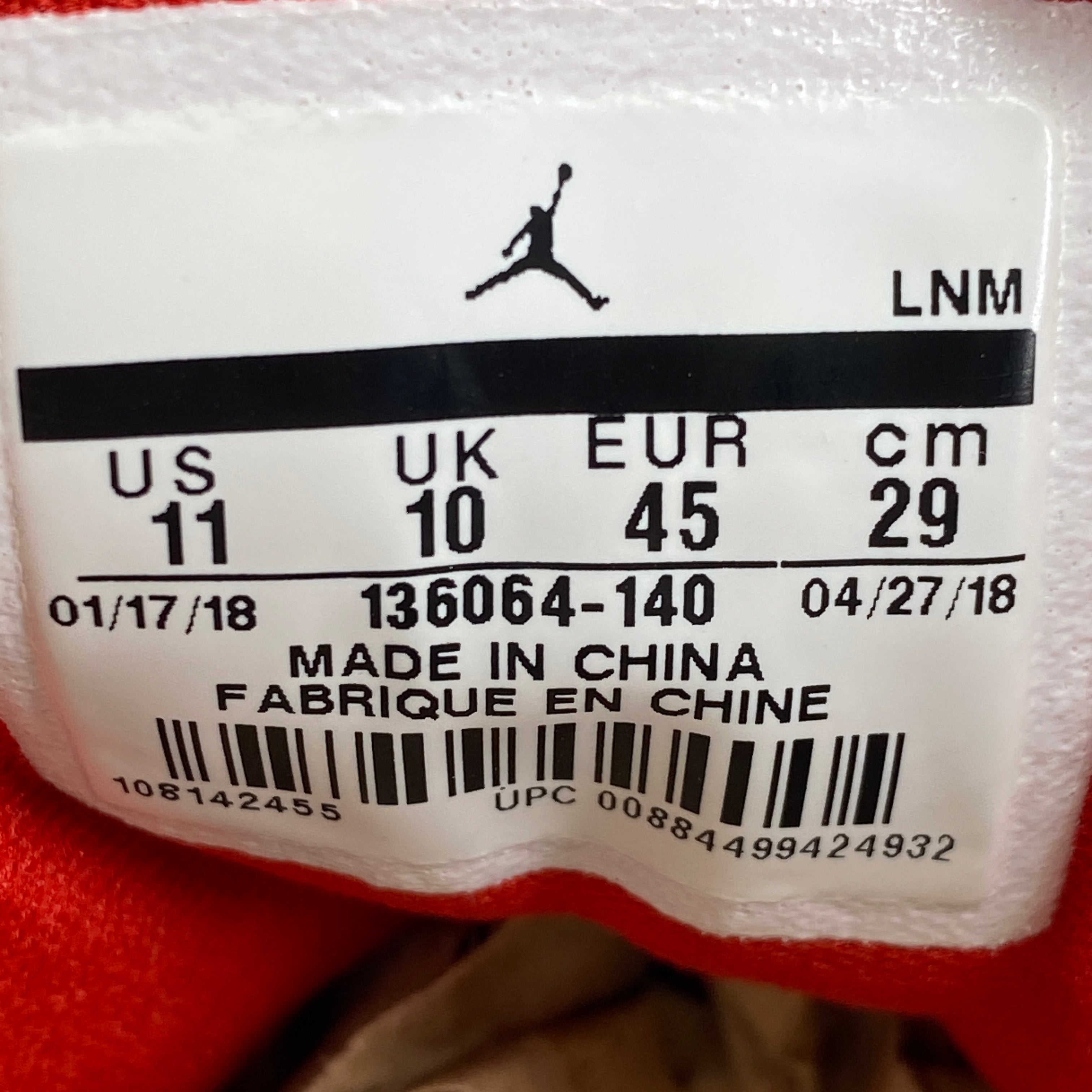 Air Jordan 3 Retro &quot;International Flight&quot; 2018 Used Size 11