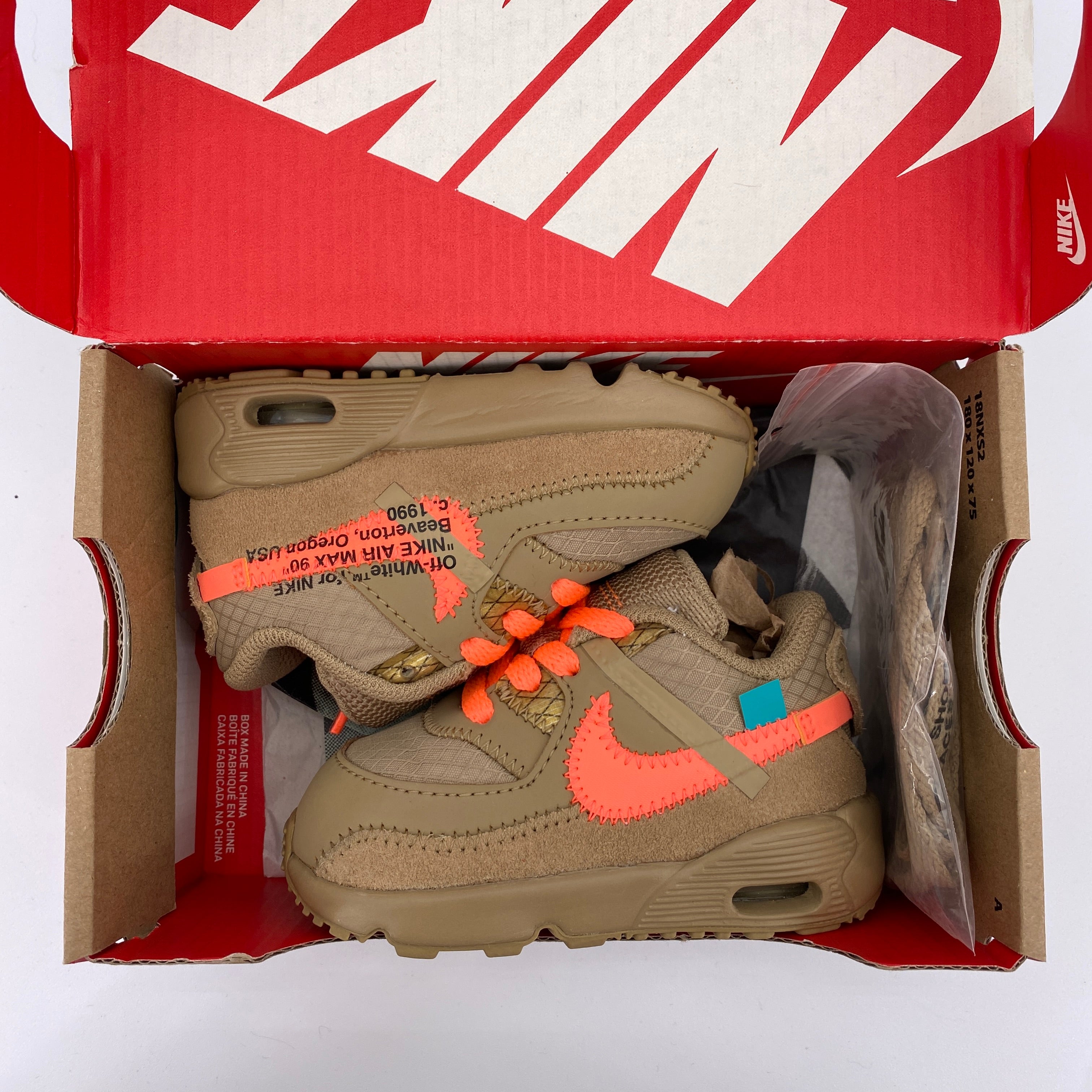 Nike (TD) Air Max 90 &quot;Desert Ore&quot; 2019 New Size 4c