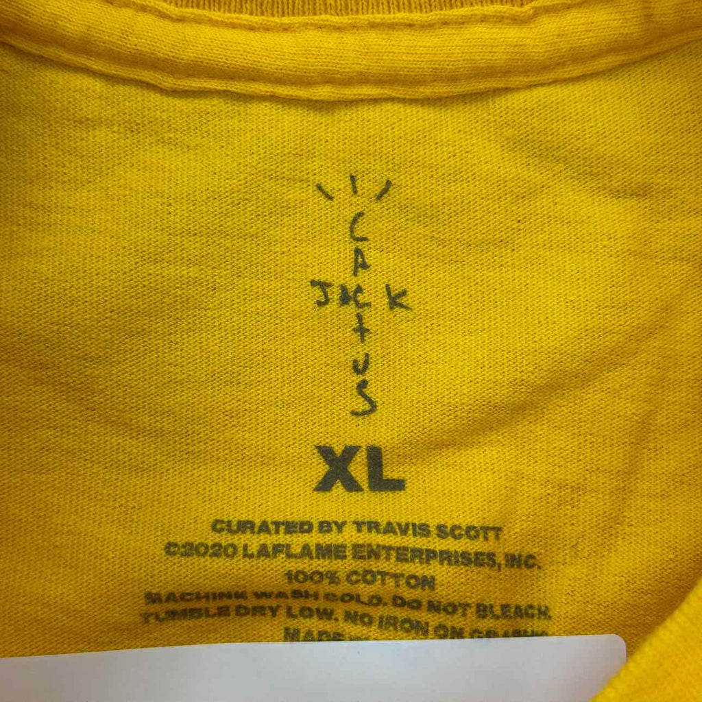 Travis Scott T-Shirt "MCDONALD'S" Yellow New Size XL