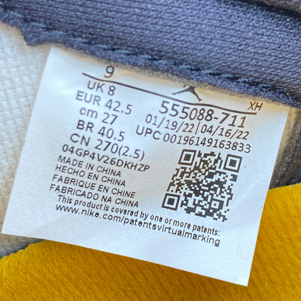 Air Jordan 1 Retro High OG "Taxi" 2022 New Size 9