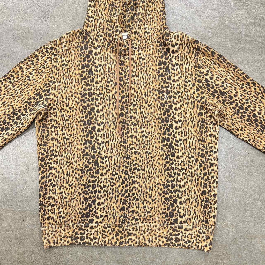 Saint Laurent Hoodie "CHEETAH" Yellow Used Size M