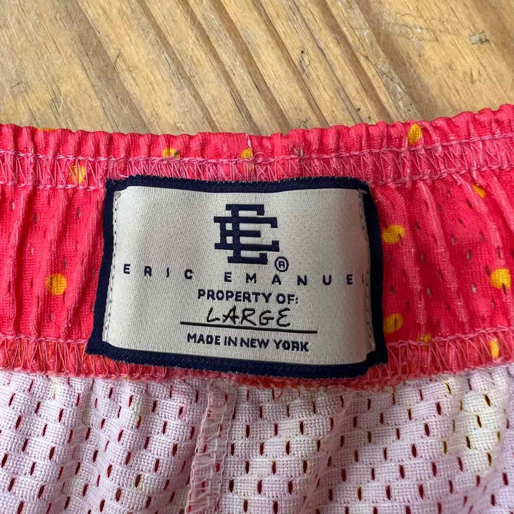 Eric Emanuel "PINK PAISLEY" Mesh Shorts Pink Used Size L