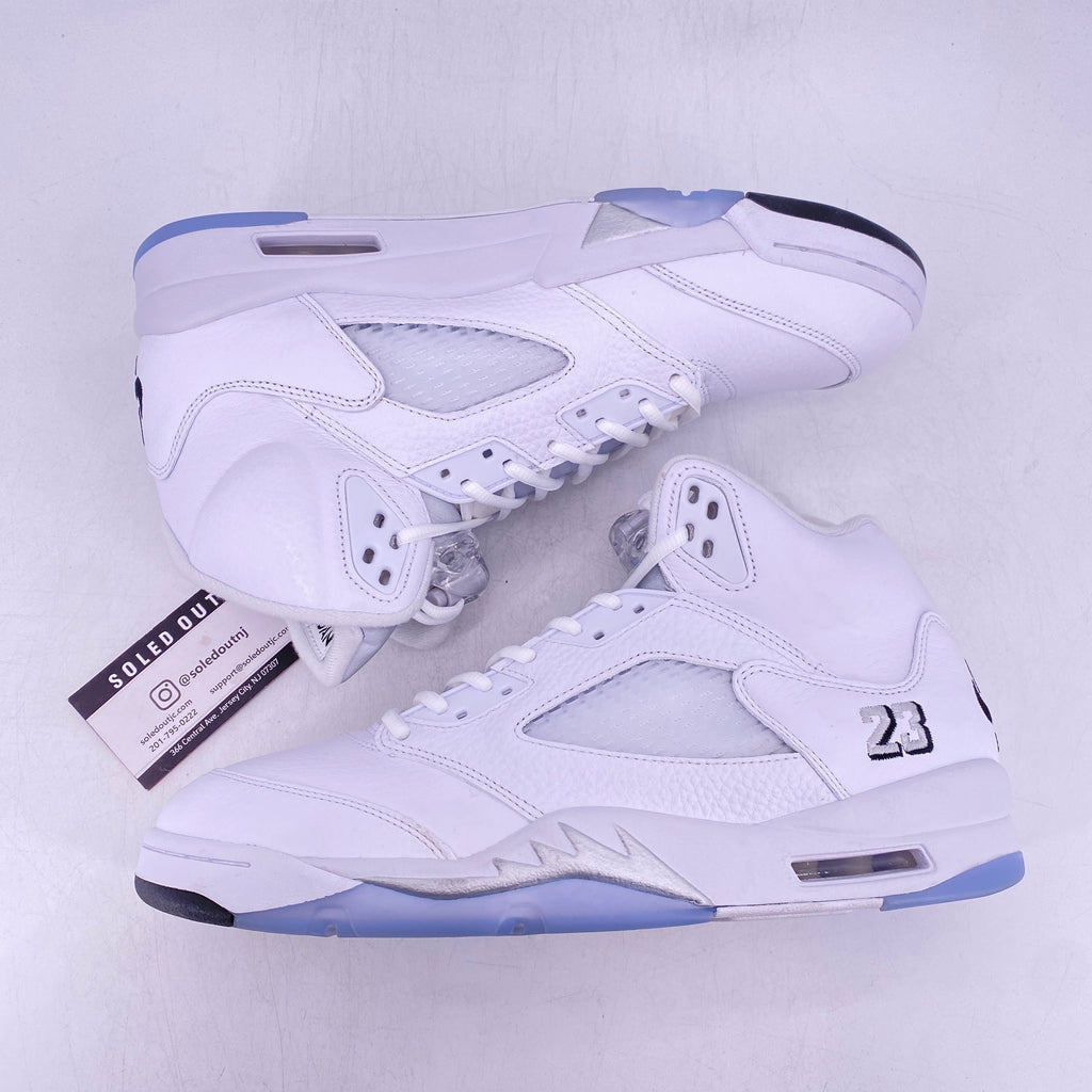 Air Jordan 5 Retro "White Metallic" 2022 Used Size 11.5