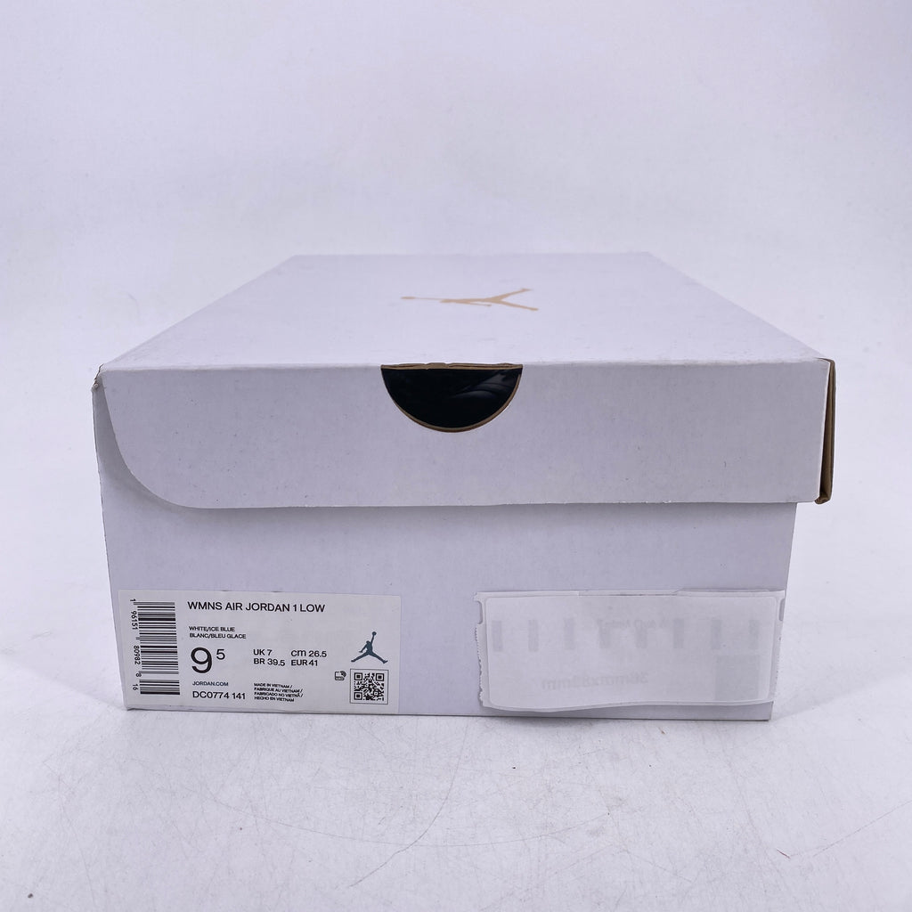 Air Jordan (W) 1 Low "White Ice Blue" 2022 New Size 9.5W