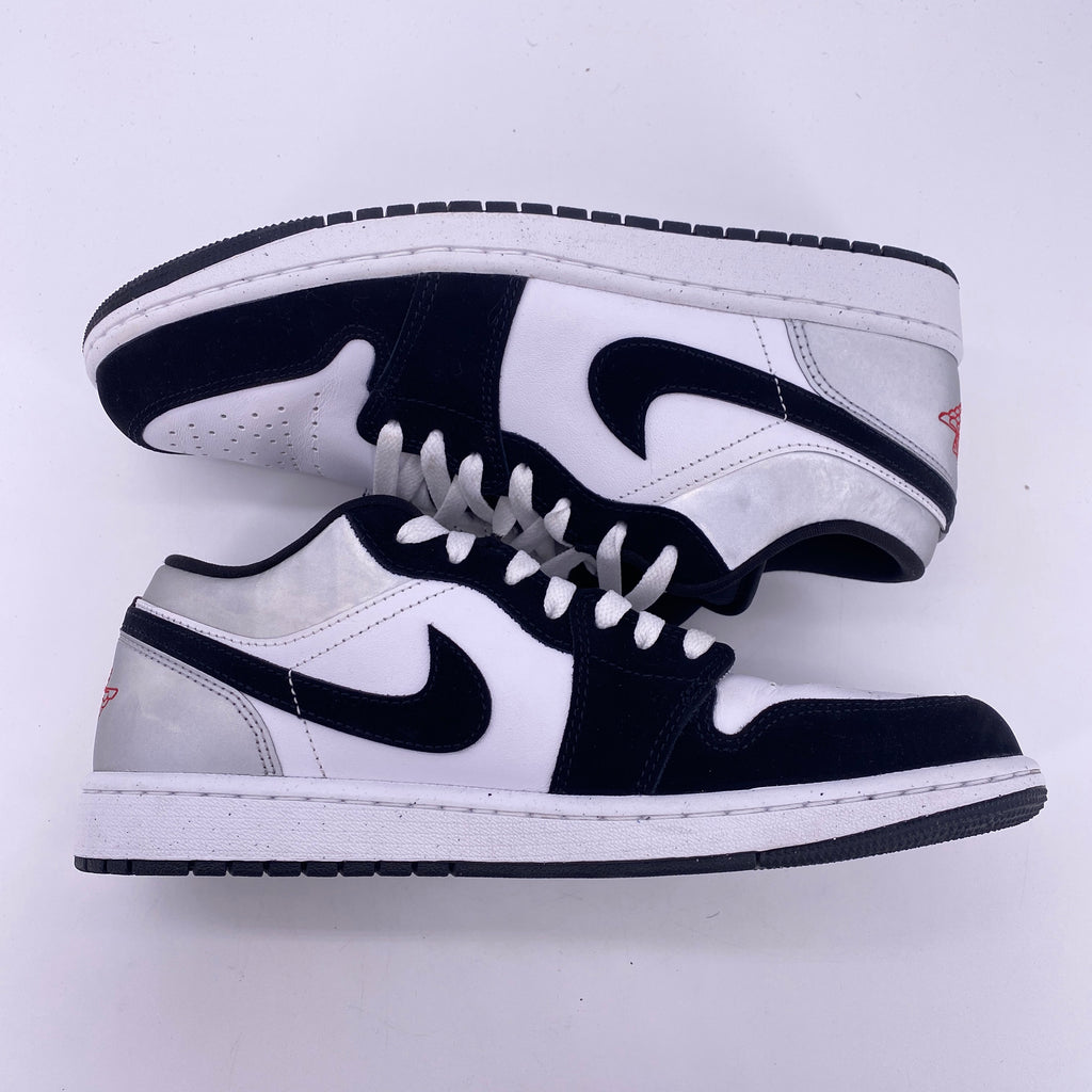 Air Jordan 1 Low SE "White Black Matte Silver' 2025 Used Size 9.5