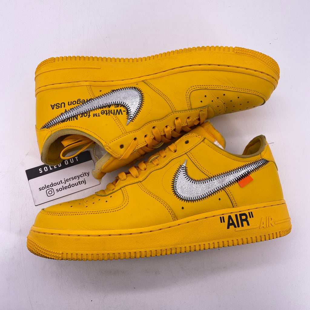 Nike Air Force 1 Low / OW "University Gold" 2021 Used Size 11