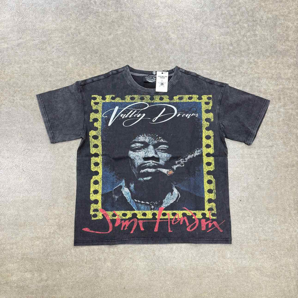 Vale T-Shirt "JIMMY HENDRIX" Black New Size XL