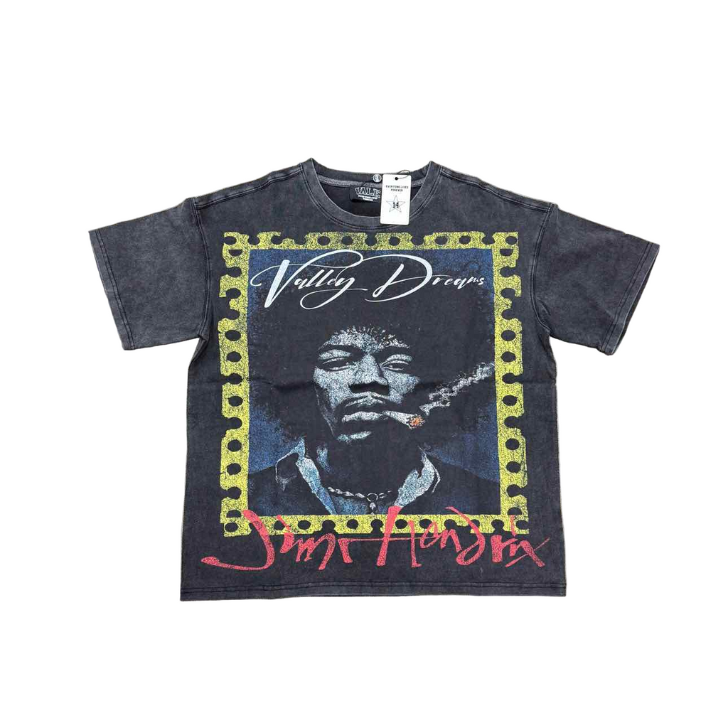 Vale T-Shirt "JIMMY HENDRIX" Black New Size M