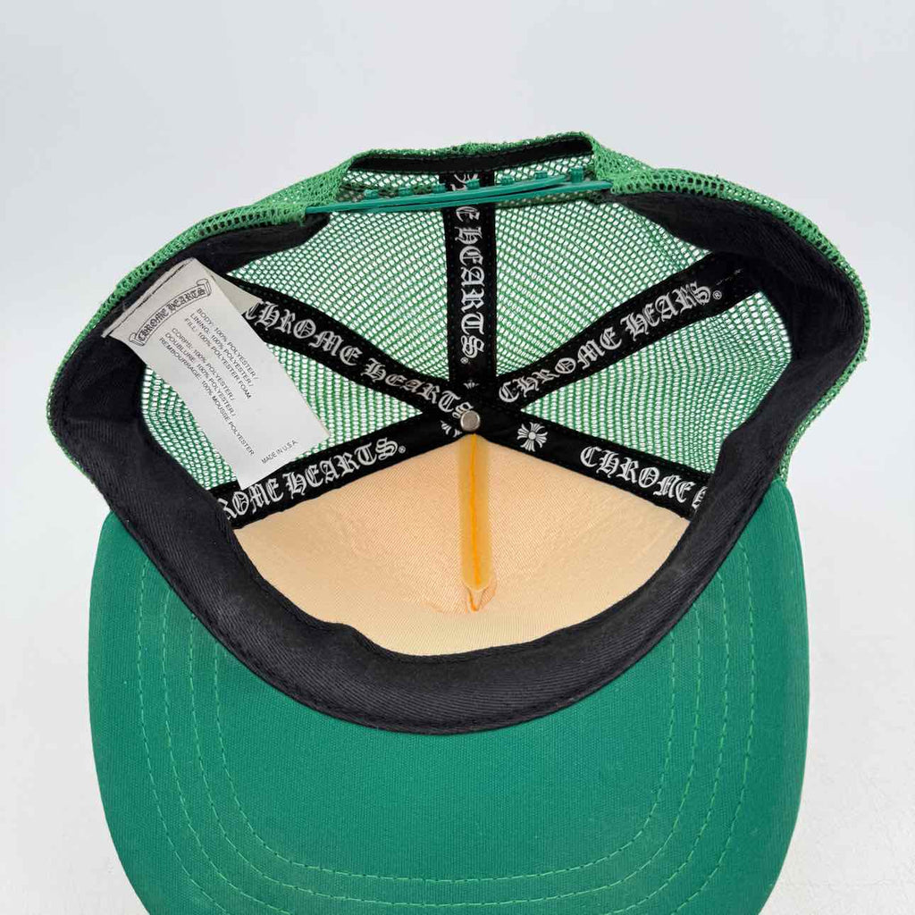 Chrome Hearts Trucker Hat "SMILEY" Used Green Size OS