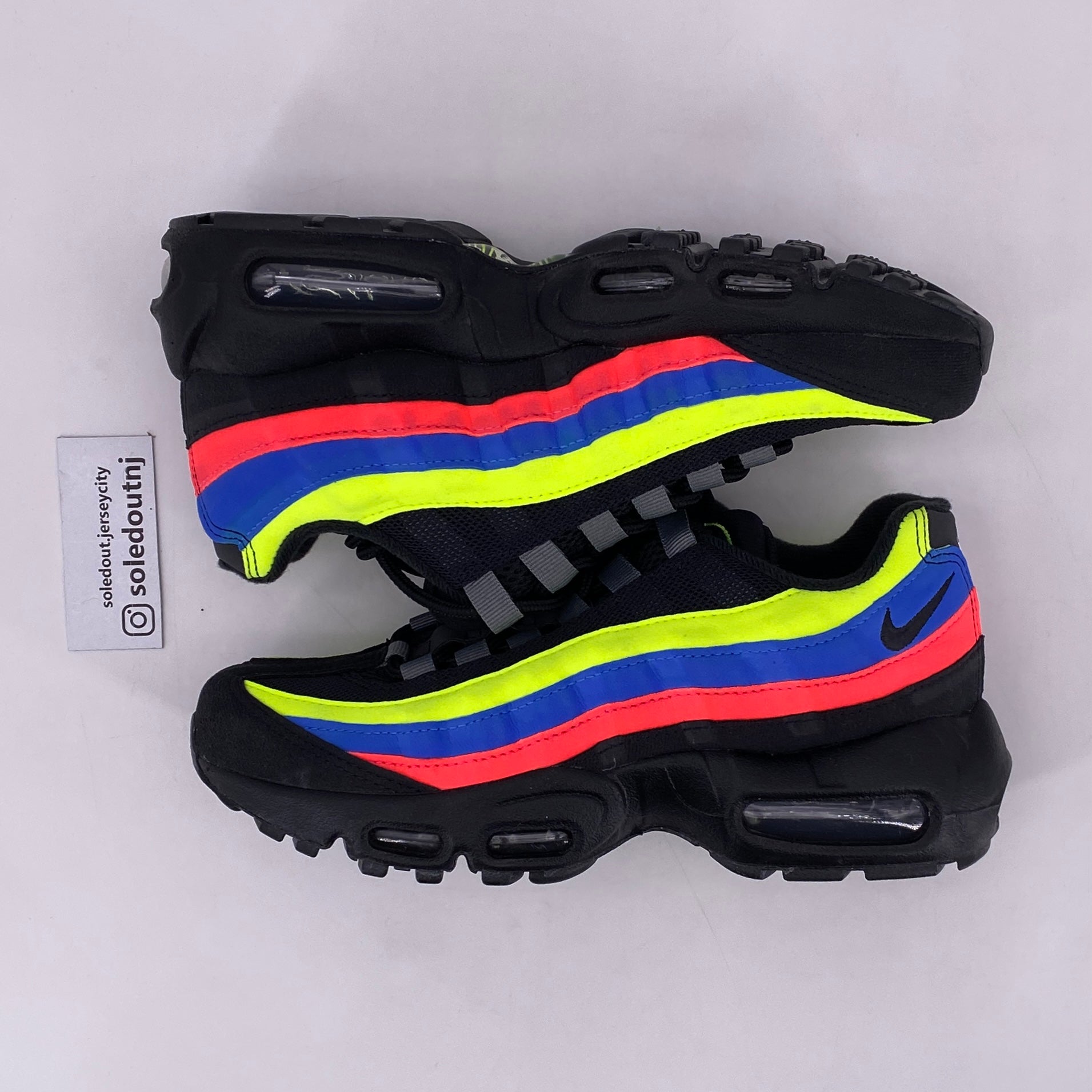 Nike (GS) Air Max 95 &quot;Black Neon&quot; 2022 New Size 5.5Y