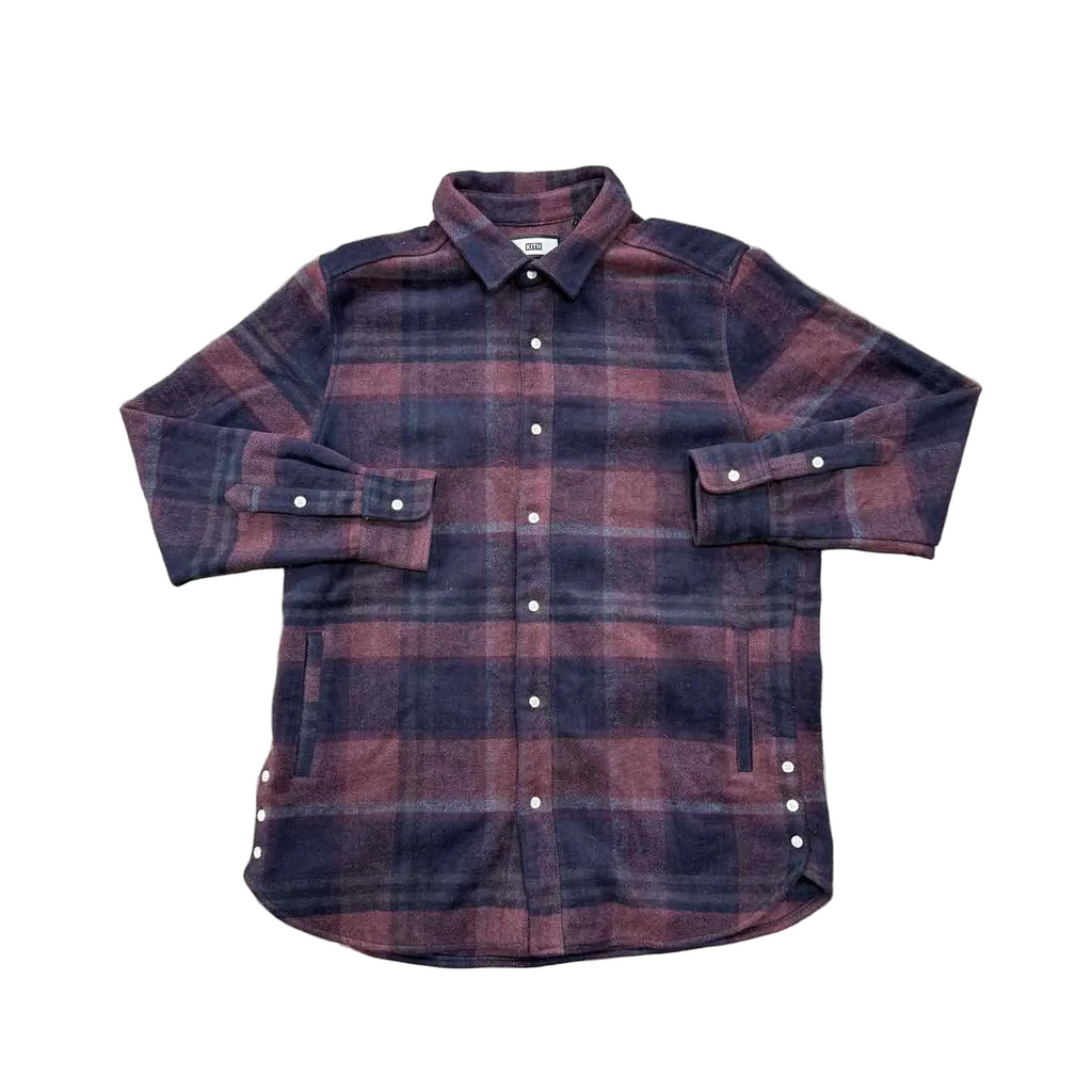 Kith Jacket "PLAID PRINT" Navy Used Size XL