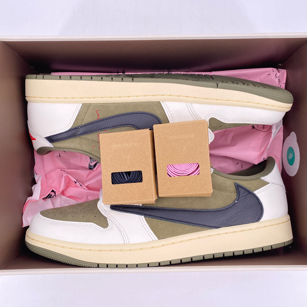 Air Jordan 1 Low OG SP "Travis Scott Medium Olive" 2024 New Size 11