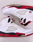 Air Jordan 5 Retro "Fire Red Black Tongue" 2013 Used Size 10.5