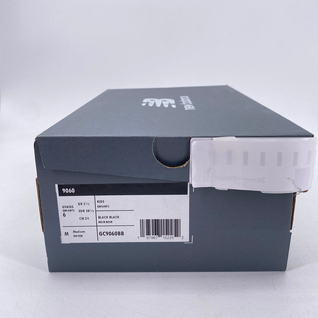 New Balance (GS) 9060 "Triple Black" 2025 New Size 6Y