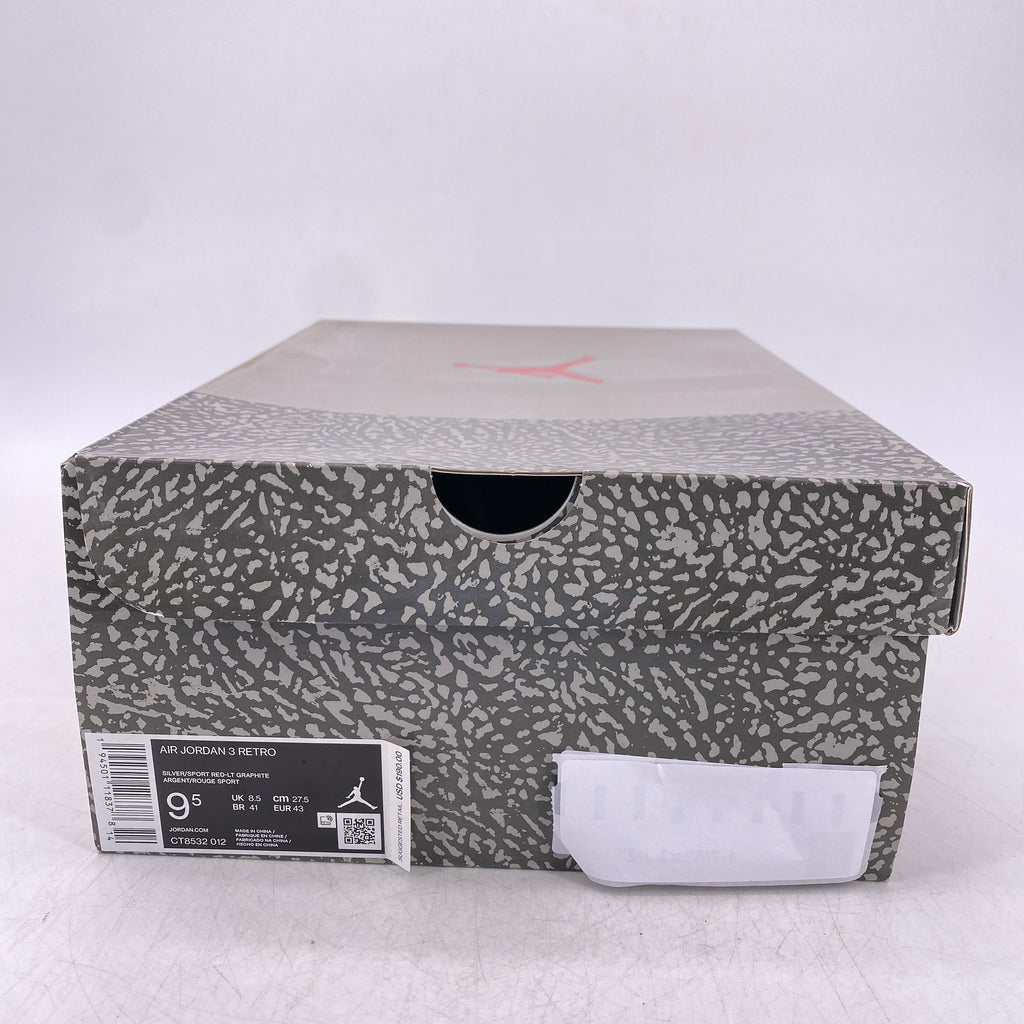 Air Jordan 3 Retro "Cool Grey" 2021 New Size 9.5