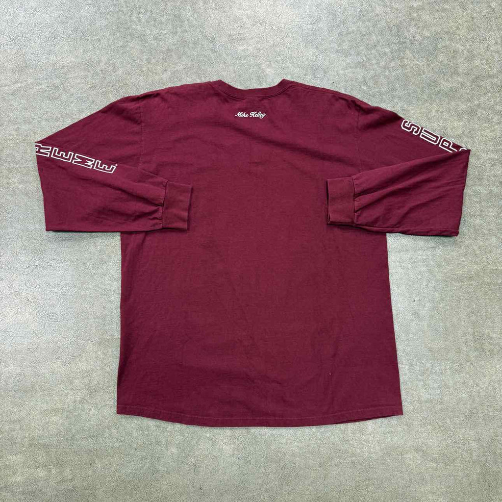 Supreme Long Sleeve "MIKE KELLY" Burgundy Used Size XL