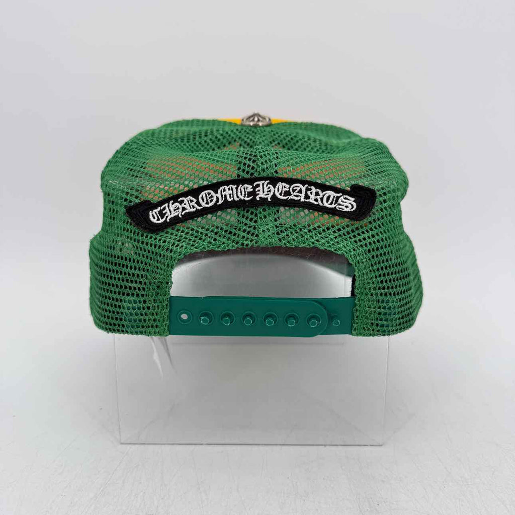 Chrome Hearts Trucker Hat "SMILEY" Used Green Size OS