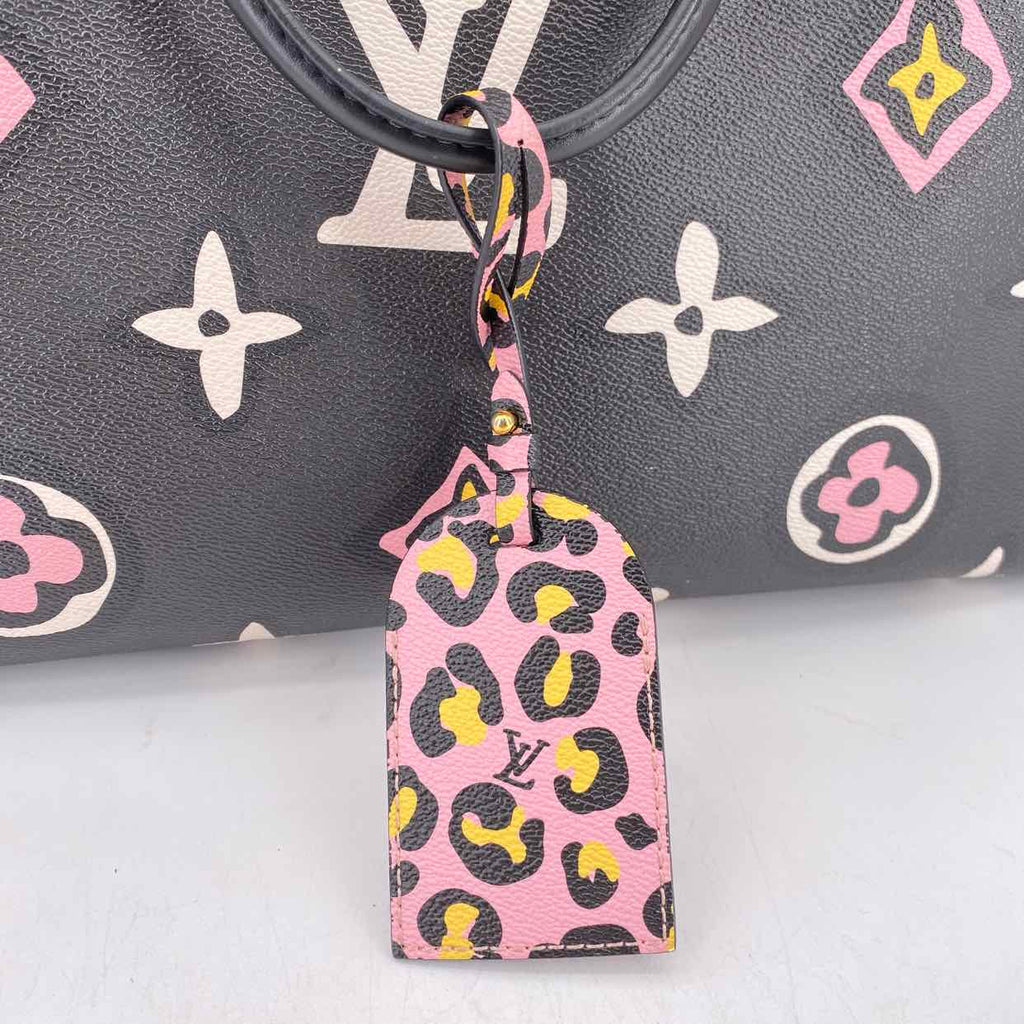 Louis Vuitton Handbag "ONTHEGO WILD AT HEART" Used Black Size GM