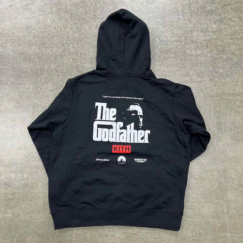 Kith Hoodie "GODFATHER" Black New Size XXL