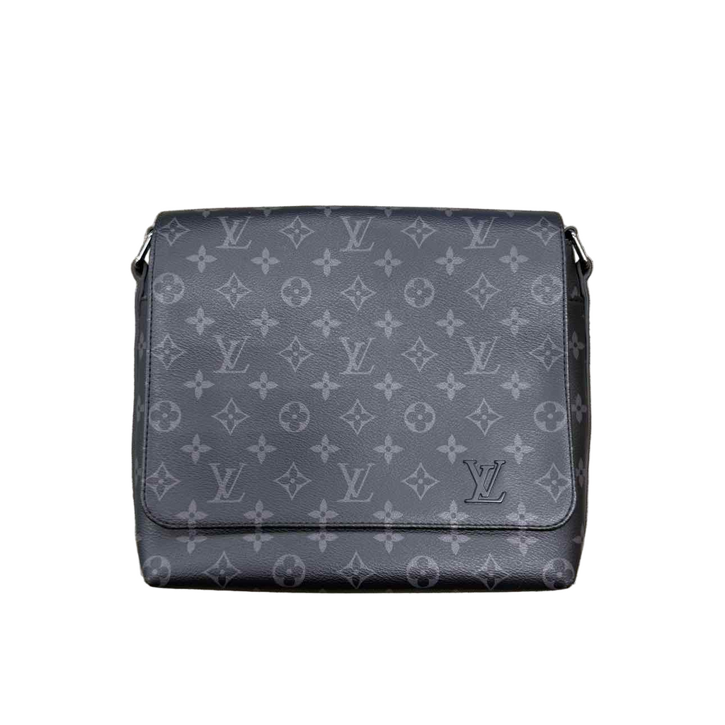 Louis Vuitton Messenger Bag "MONOGRAM ECLIPSE" Used Black Size OS