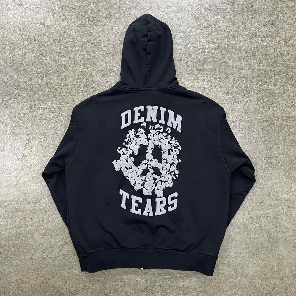 Denim Tears Zip Up "UNIVERSITY" Black Used Size M