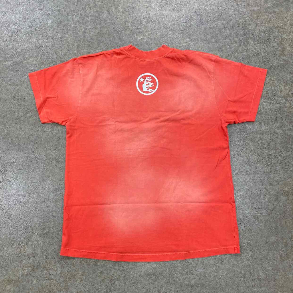 Hellstar T-Shirt "BOX LOGO" Red New Size 2XL