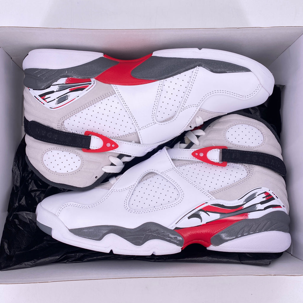 Air Jordan 8 Retro "White True Red" 2025 New Size 10.5
