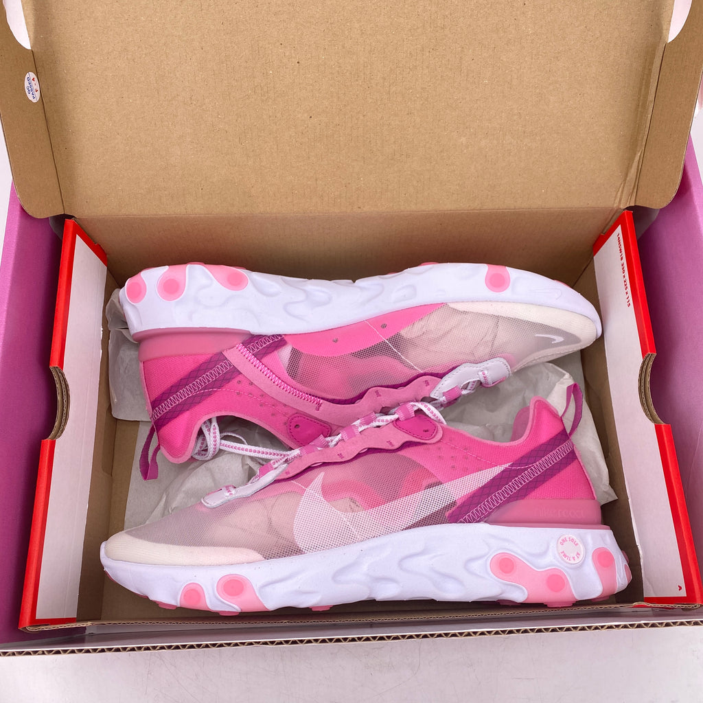 Nike React Element 87 "Sneakerroom Breast Cancer White" 2019 New Size 10