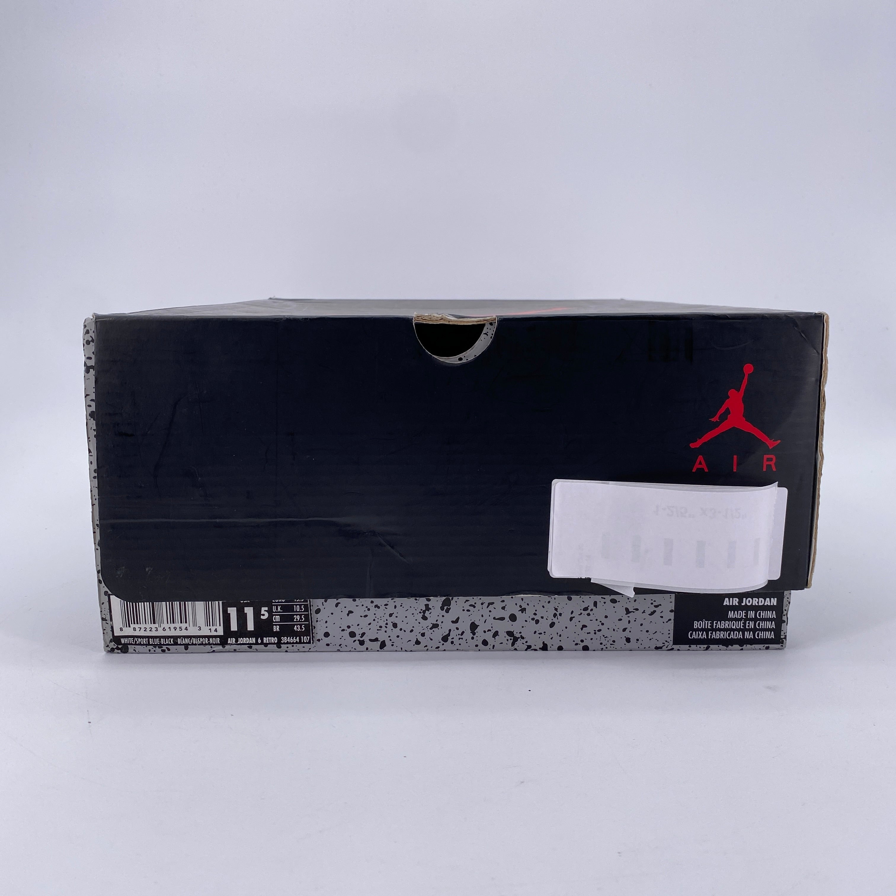 Air Jordan 6 Retro &quot;Sport Blue&quot; 2014 New (Cond) Size 11.5