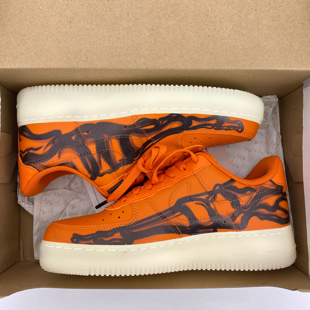 Nike Air Force 1 Low "Orange Skeleton" 2020 New Size 6.5
