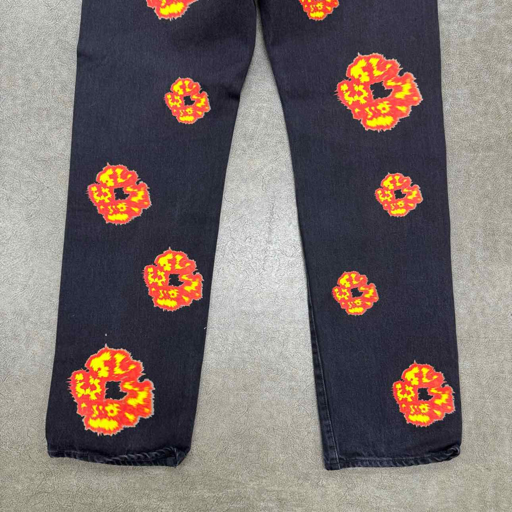 Denim Tears Jeans "OFFSET" Black Used Size 38