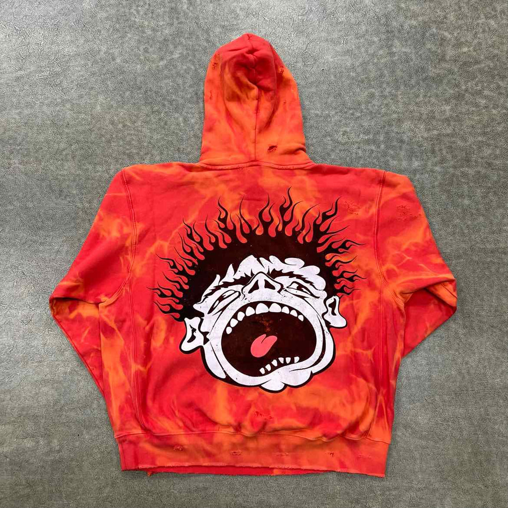 Hellstar Pullover "RECORDS" Red New Size XL